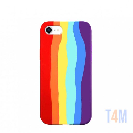 FUNDA DE SILICONA RAINBOW PAR IPHONE 7/8